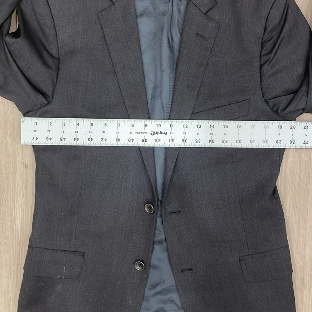 Brooks Brothers Charcoal Fitzgerald Suit Jacket - 041 - Picture 5 of 9
